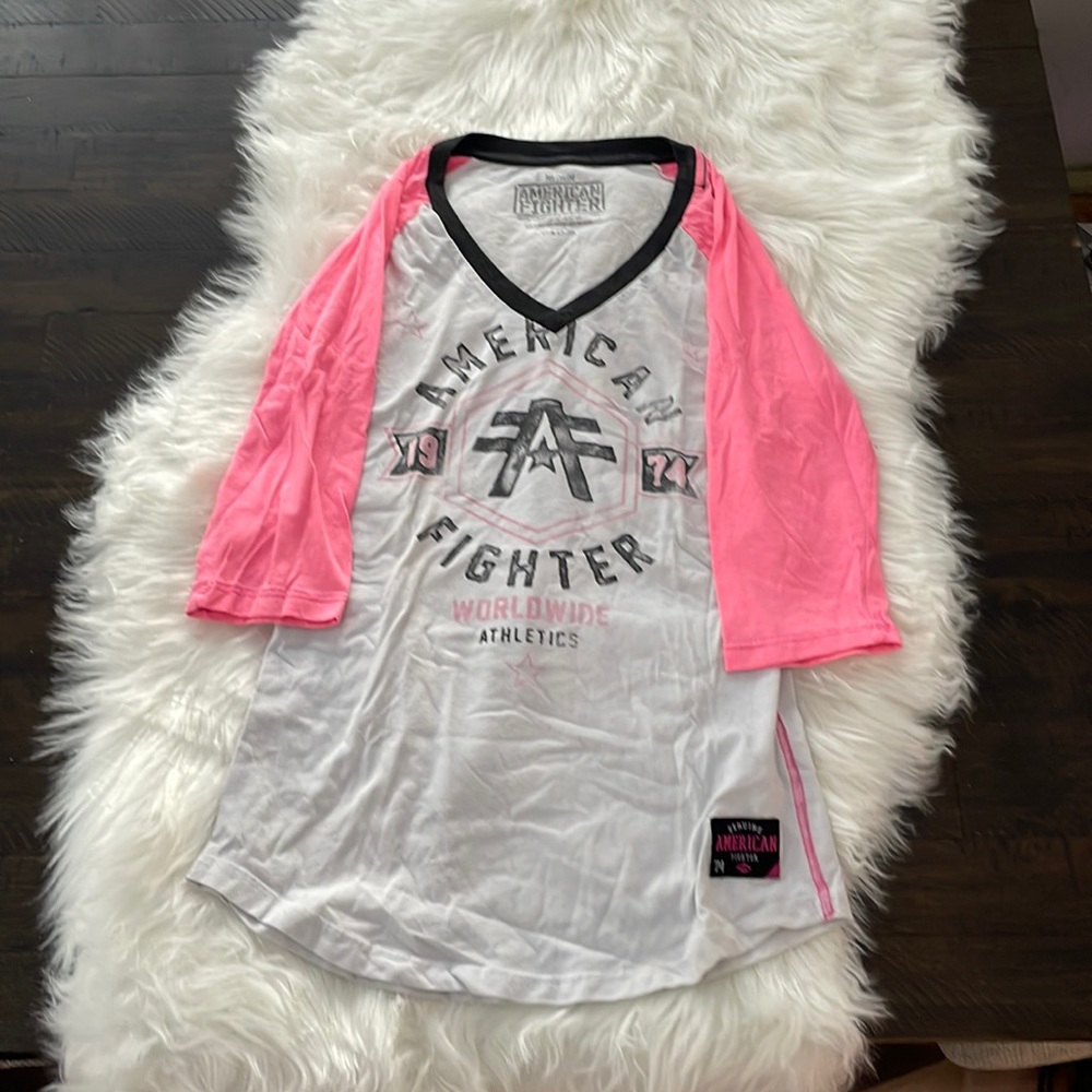 Women’s American Fighter 3/4 sleeve tee - size M